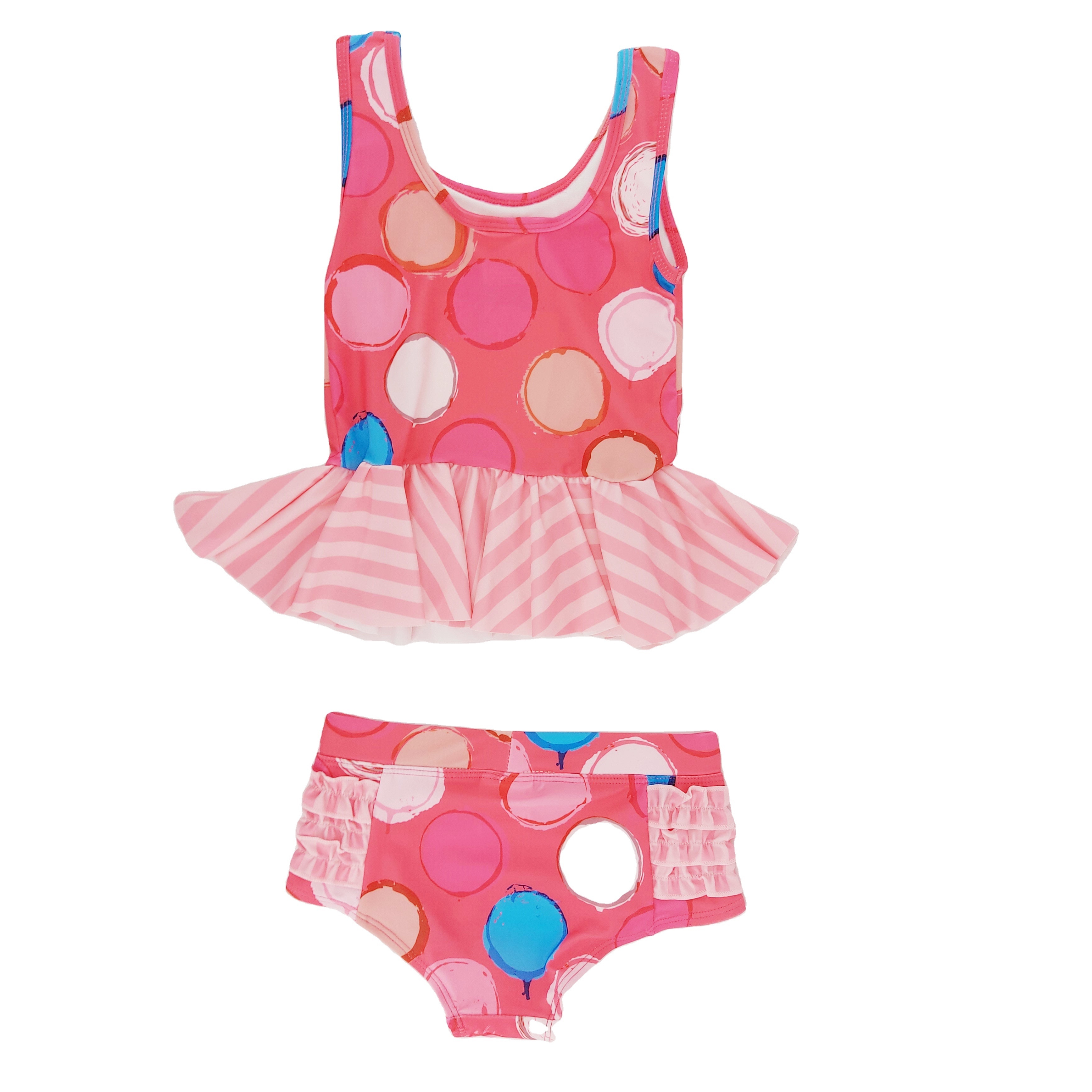 Custom Manufacturer Wholesale Kids Swimwear Two Pieces Ruffles Bikini Blueberry swimsuit Children Swimwear Kids Girls