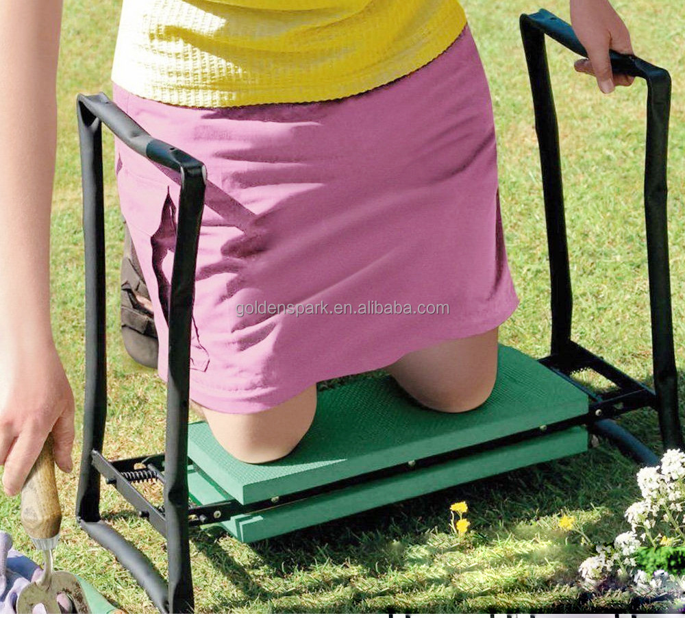 Portable Garden Folding Kneeler with Foam pad Padded Stool