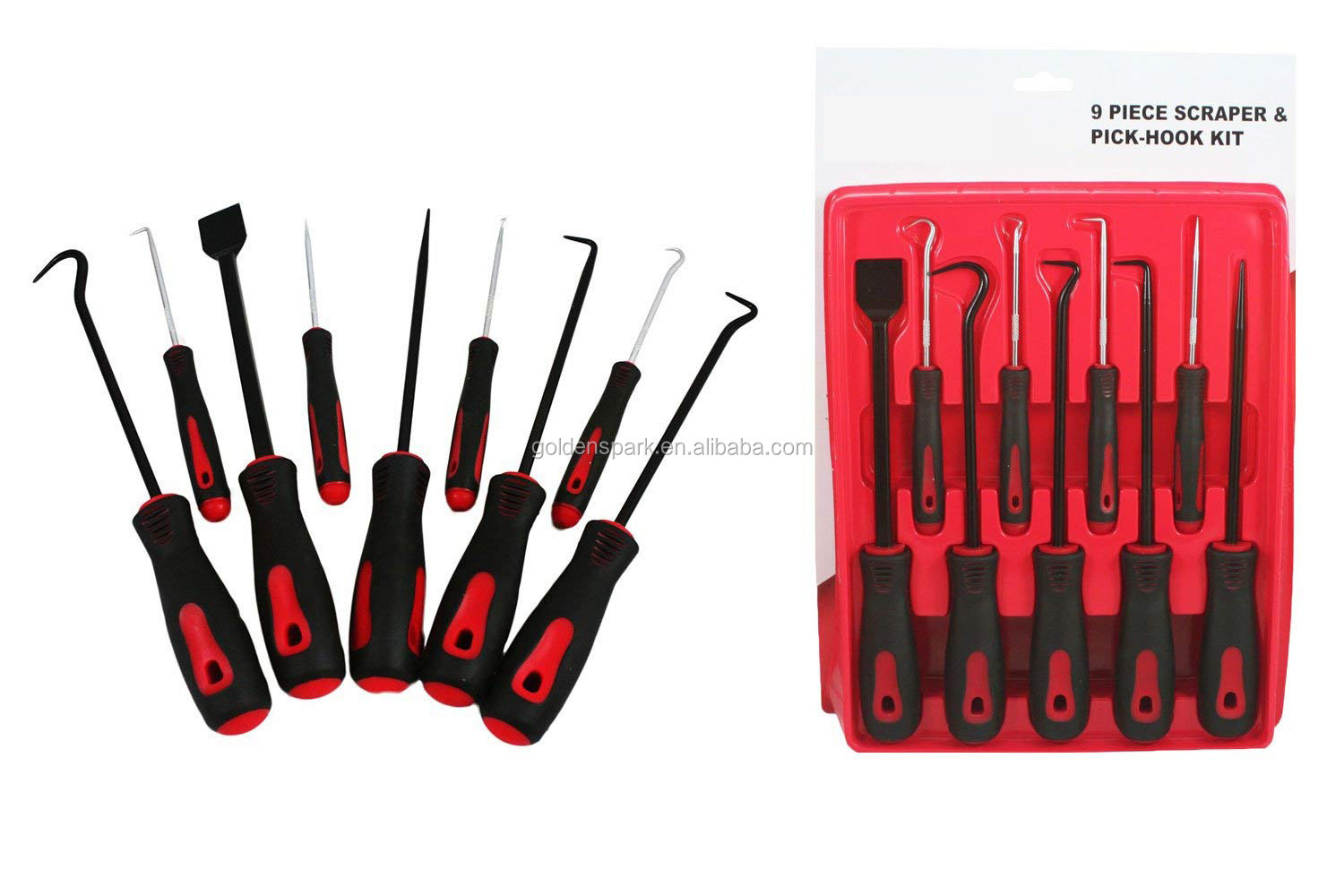 Precision Scraper, Hook, and Pick 9-Piece Set / Small 6.5