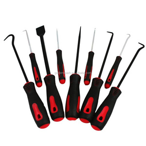 Precision Scraper, Hook, and Pick 9-Piece Set / Small 6.5" Inch and Large 10" Inch Automotive and Electronic Tools