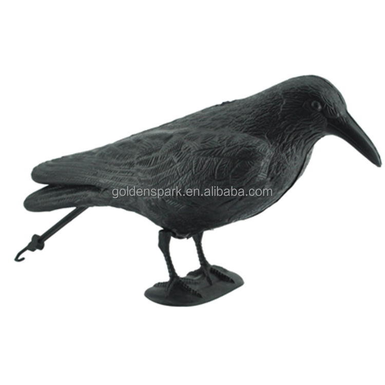 Halloween Decoration Spooky Crow With Base And Hook