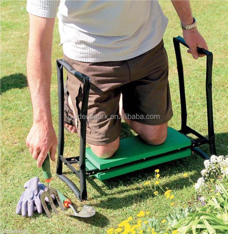 Portable Garden Folding Kneeler with Foam pad Padded Stool