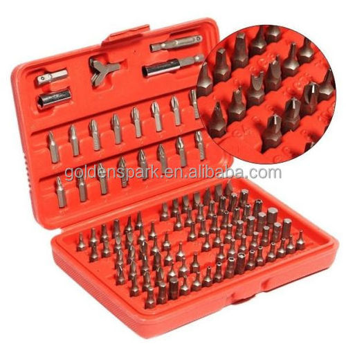 100Pc Chrome Vanadium Security Screwdriver Tamperproof Torx Hex Bit Set With Plastic Case