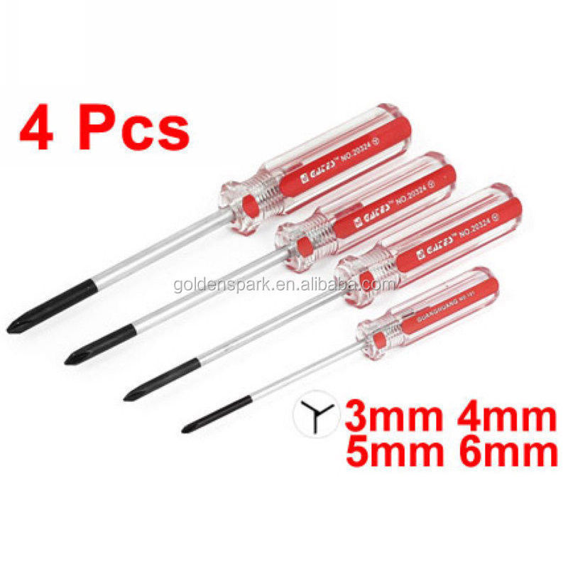 4pcs 3 4 5 6mm Magnetic Y shaped Nonslip Grip Tri wing Tip Screwdriver Kit Tool