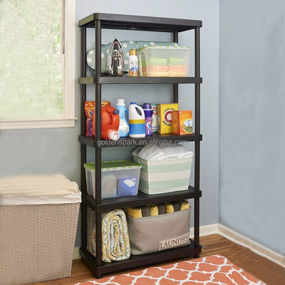 5 Tier Home Plastic Shelving Unit Storage Shelf Rack