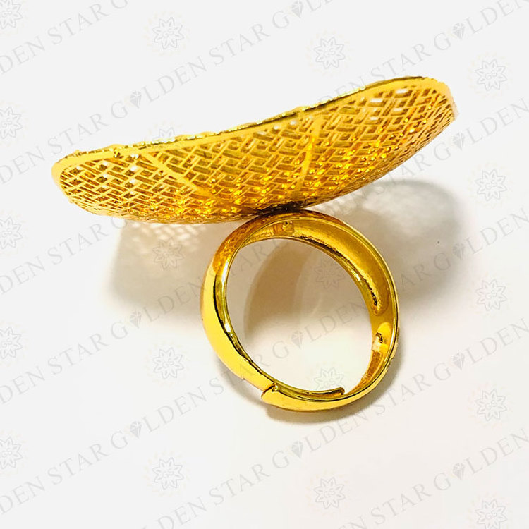 Golden Star Jewelry Wholesale Prices Gold Plated Rings Gold Plated Rings Women 18K Gold Plated Ring