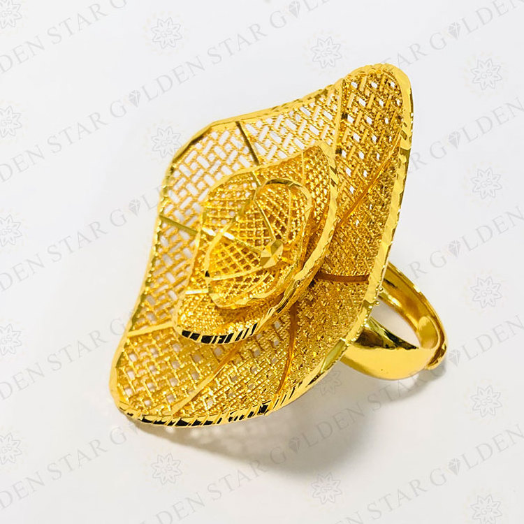 Golden Star Jewelry Wholesale Prices Gold Plated Rings Gold Plated Rings Women 18K Gold Plated Ring