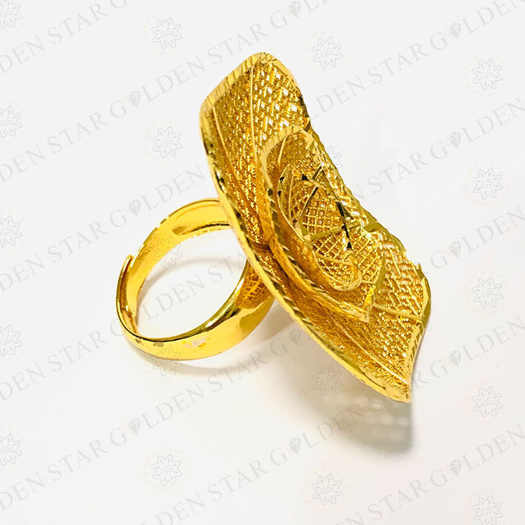 Golden Star Jewelry Wholesale Prices Gold Plated Rings Gold Plated Rings Women 18K Gold Plated Ring