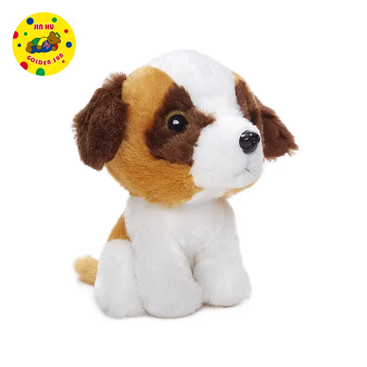 Animated stuffed plush soft toy dogs with big head