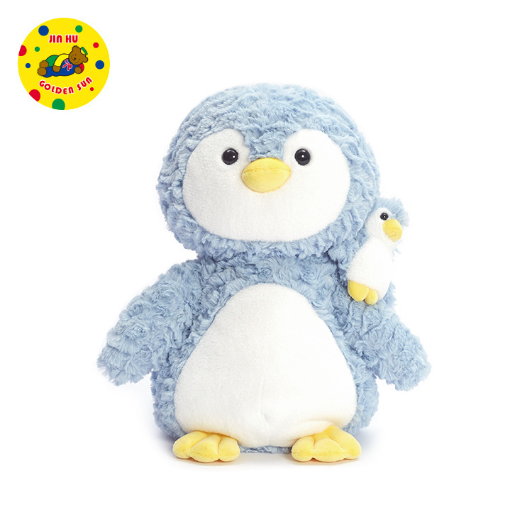 New design stuffed animal toy Mother and child duck doll healing companion girly heart throw pillow toys