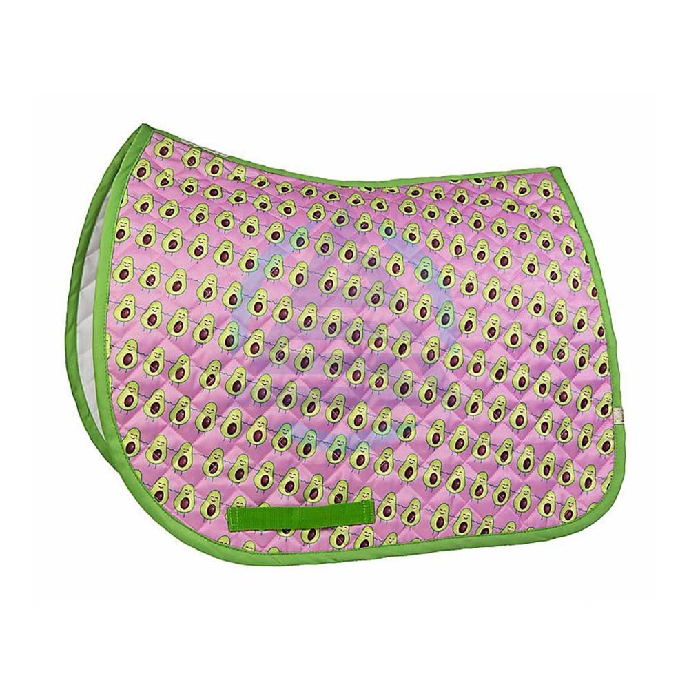 Embroidered Avocado Baby Pad Saddle Liner Fashion style High quality quality cotton fabric Horse Saddle pad