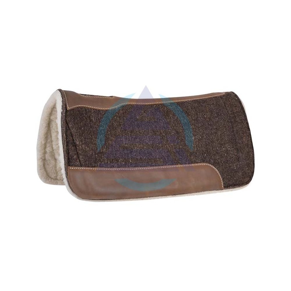 Classic Equine Blended Felt/Fleece 1in Pad Horse Riding Saddle Pad And Bareback Pads