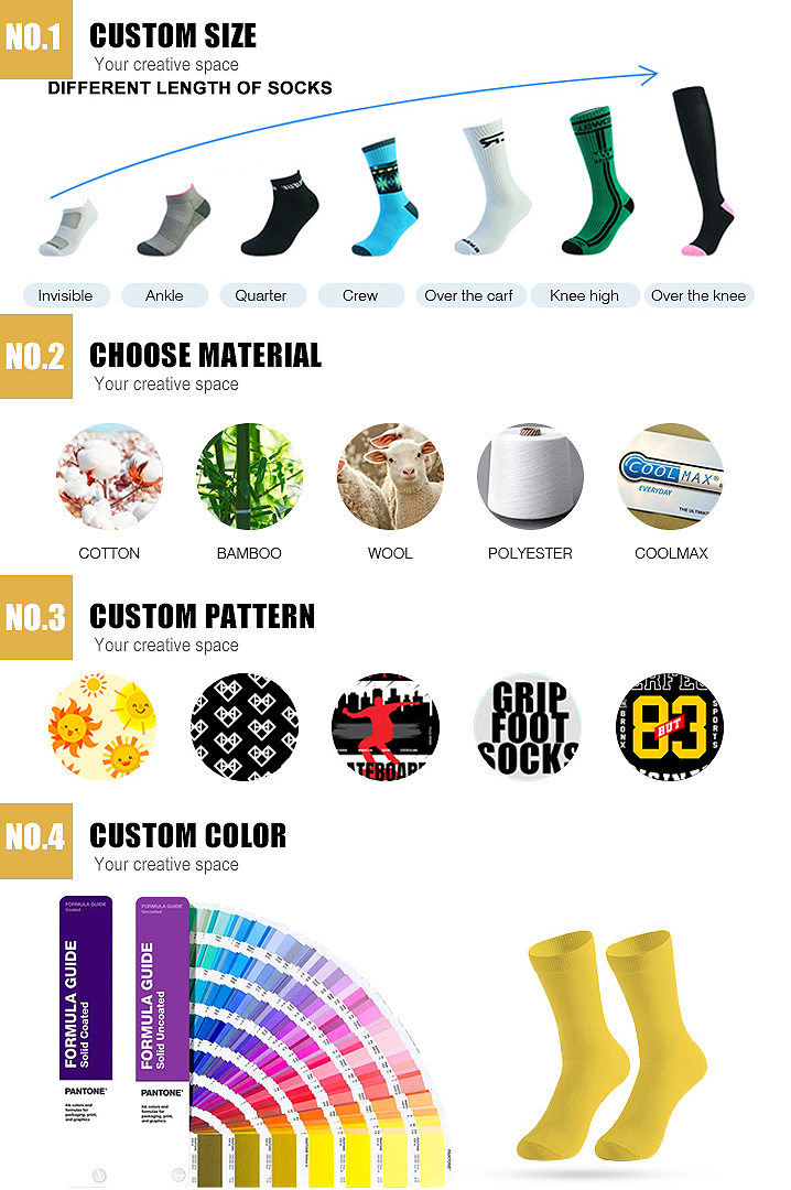 Custom Made Logo Anti Slip Socks for Kids Youth Men Non Slip Grip Sock Football Soccer Ankle Crew Long Athletic Sport Grip Socks