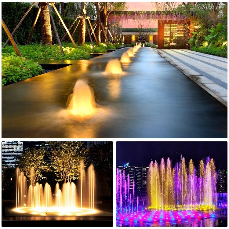 Ip68 Waterproof Led Swimming Pool Light Rgb Led Colorful Underwater Lighting Pond Led Stainless Steel Underwater Fountain Lamp