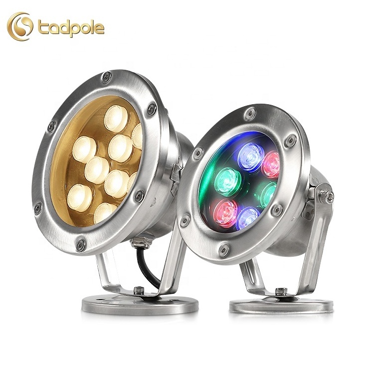 6W Ce Rohs Single Color Stainless Steel Ip68 Waterproof Mini Underwater Led Fountain Light