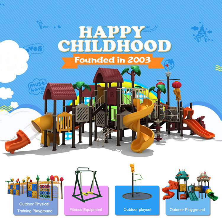 Wholesale quality park equipment playground Outdoor children playground kids swing and slide