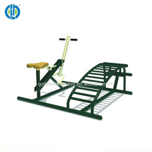 China customized logo new park garden steel outdoor gym fitness equipment for adult