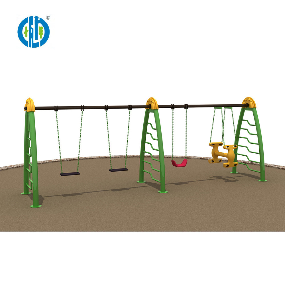 Newly design children swing playground, kids interesting swing and slide outdoor