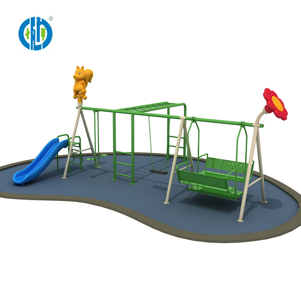 Newly design children swing playground, kids interesting swing and slide outdoor