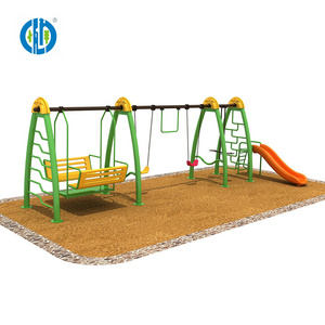 Newly design children swing playground, kids interesting swing and slide outdoor