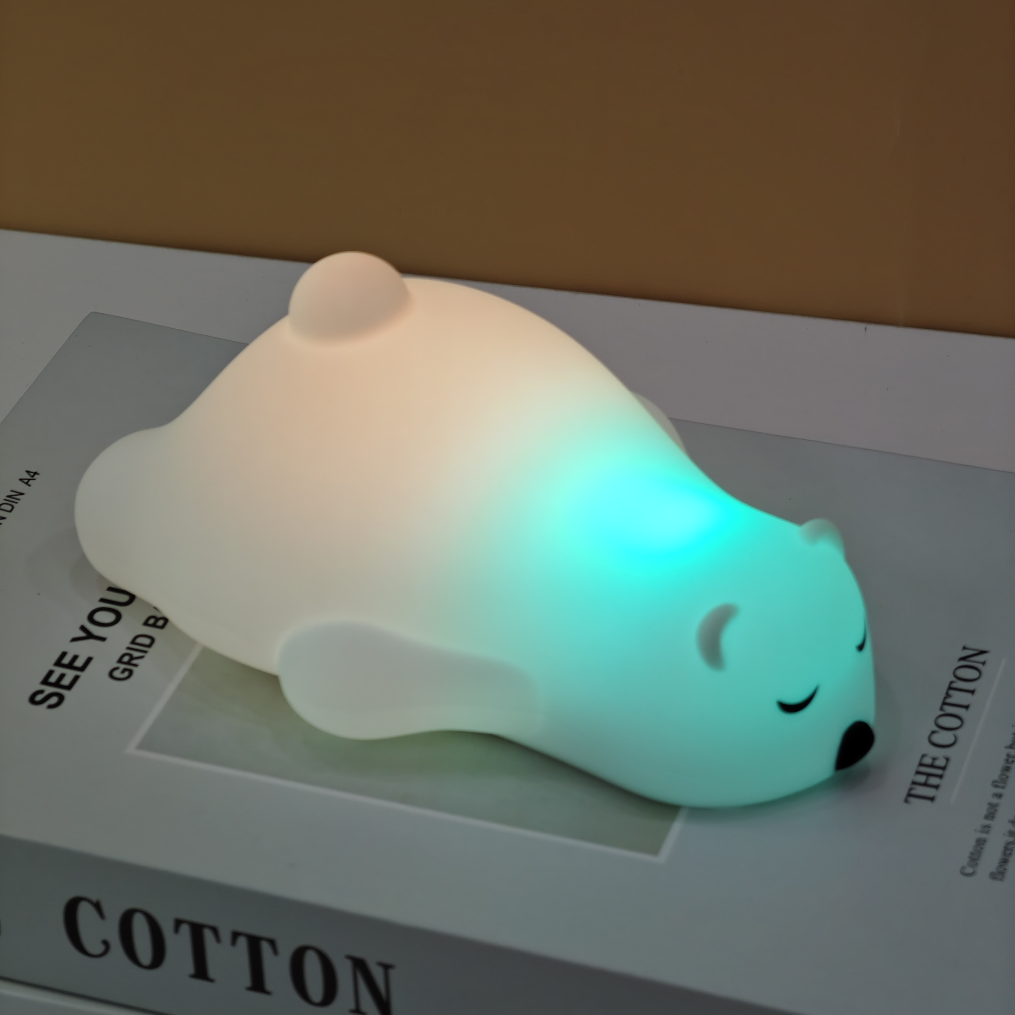 New Design Color Gradient Recharge Cute Gift Silicone baby sleeping lamp LED Night Light For Kids Baby Room