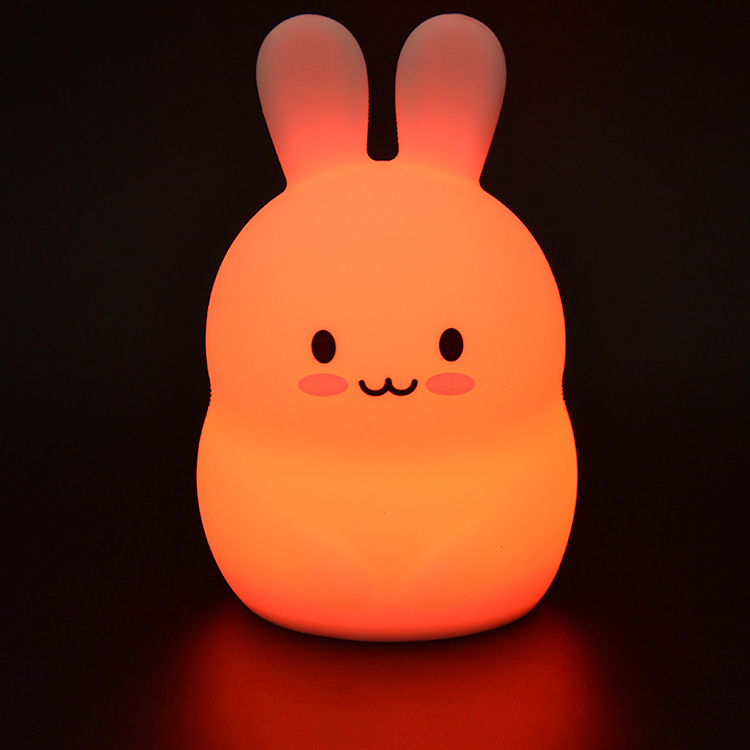 Cute Animal Night Light, Bunny Rabbit Huggable Cute Lamp For Baby Kids Children