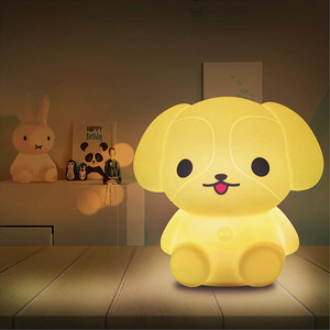 Creative Bedroom Desk Multicolor Kid Lamp Small Touch Remote Control USB Dimming Led Gift Modern Puppy Night Lights for Gifts