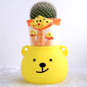 New Planting Grow Nursery Plant Pot Cup Led Table Kids Lamp Silicone Usb Nightlight Led Baby Night Light For Kids Room