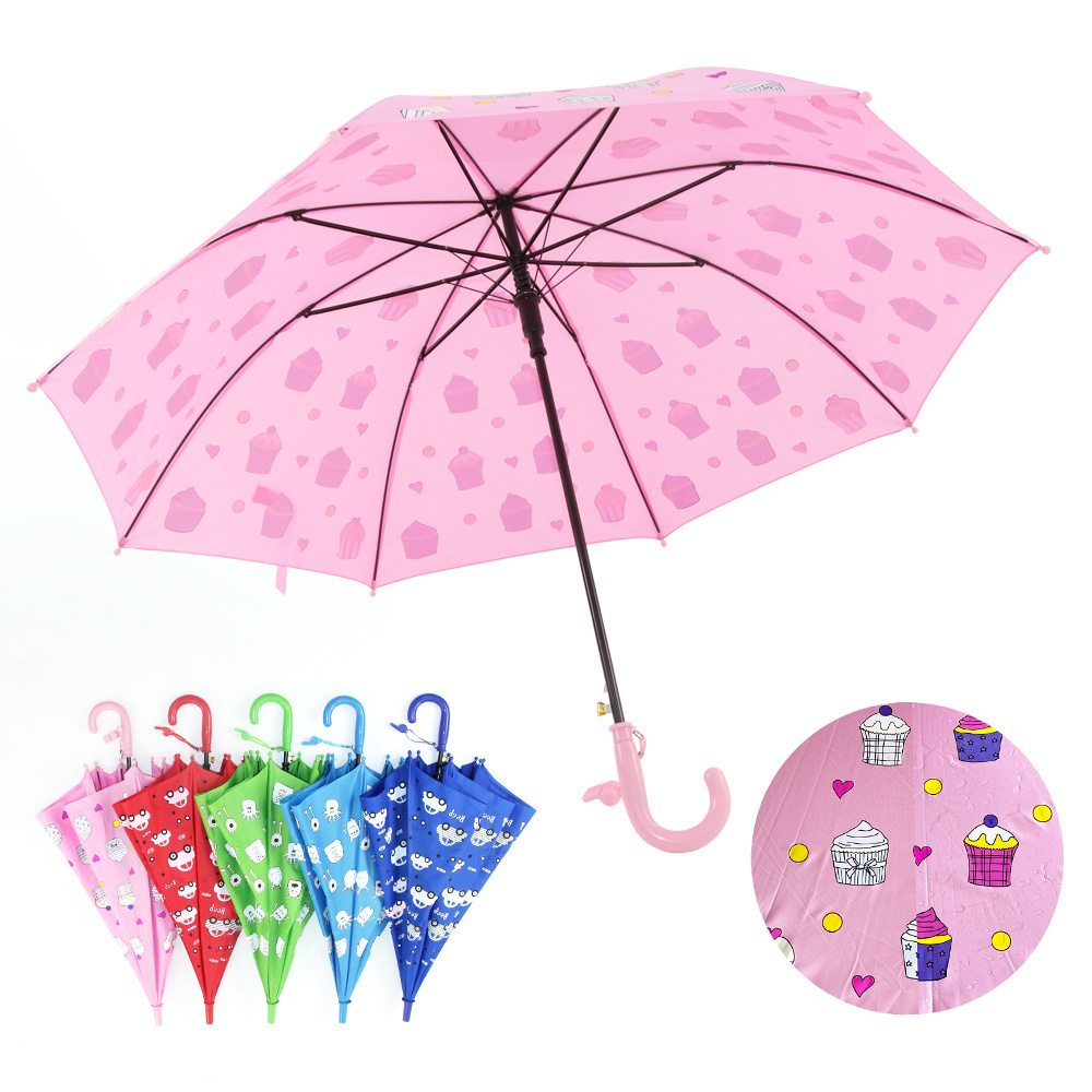 Promotional Magic Printing Color Change When Wet Children Kids Umbrella for the rain