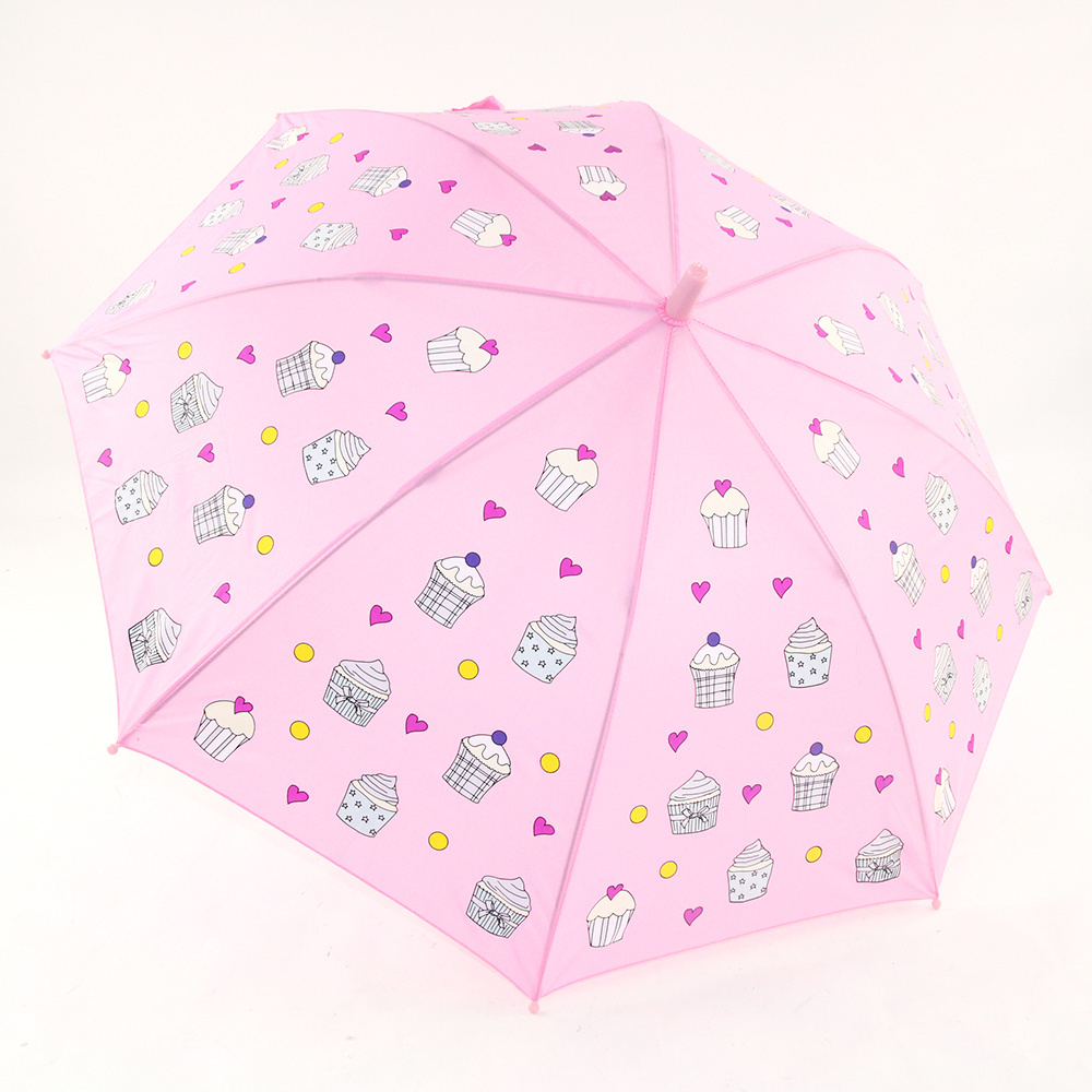 Promotional Magic Printing Color Change When Wet Children Kids Umbrella for the rain