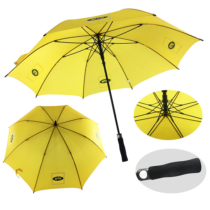 Custom New Model Windproof Rain Gift Golf Umbrella With Logo Printing For Promotion