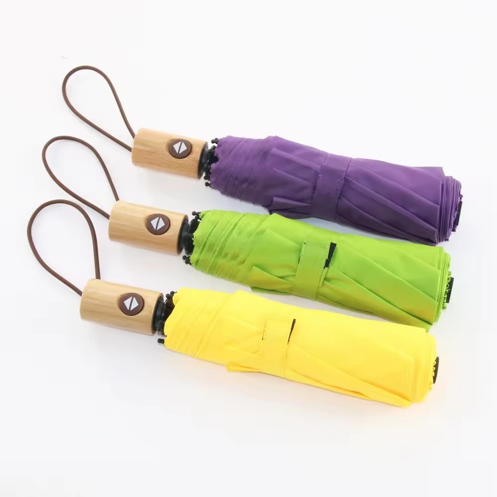 Custom Auto Open and Close Eco Environment Friendly Recycled PET Renewable Fabric Umbrella