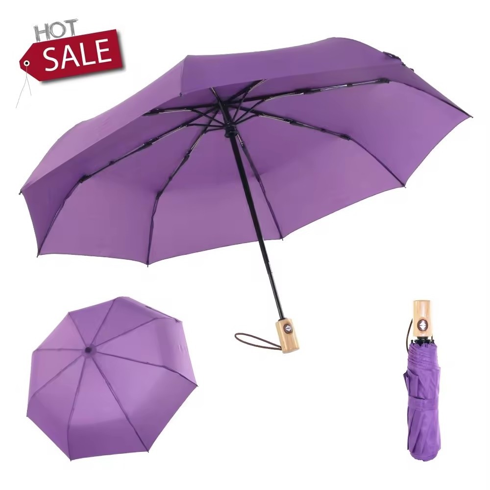 Custom Auto Open and Close Eco Environment Friendly Recycled PET Renewable Fabric Umbrella