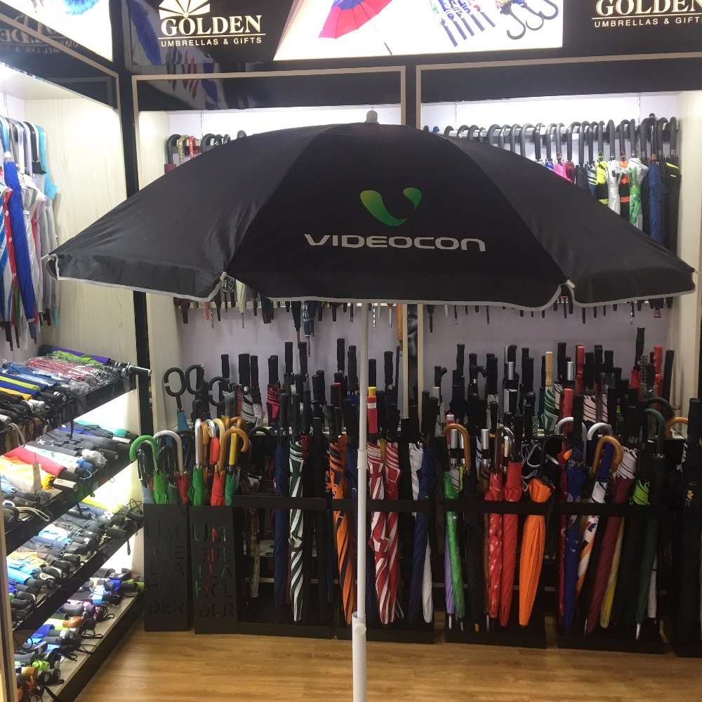 cheap price outdoor beach parasol umbrella custom logo printing steel frame beach umbrella