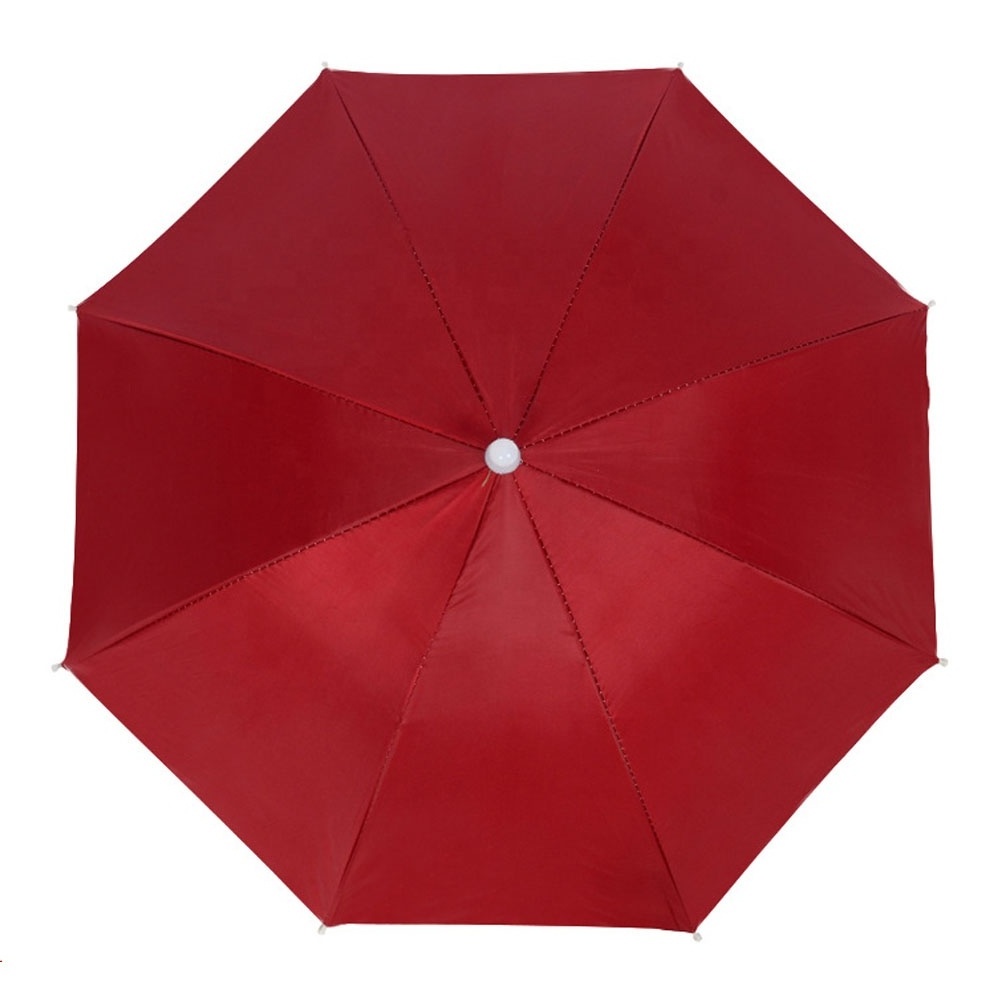 Promotional mini customized color sun  head hat umbrella