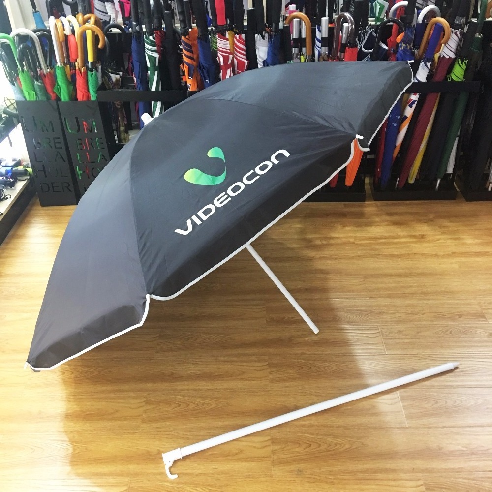 cheap price outdoor beach parasol umbrella custom logo printing steel frame beach umbrella