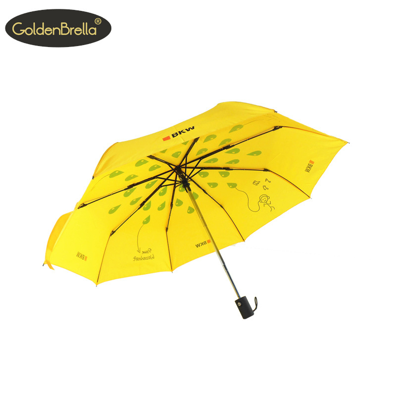 customized design windproof double automatic folding umbrella