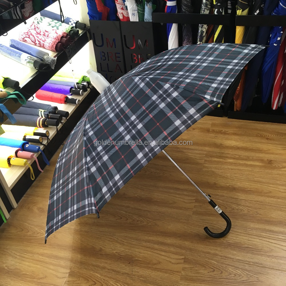 Chinese wholesale steel non-drip rain umbrella with plastic cover