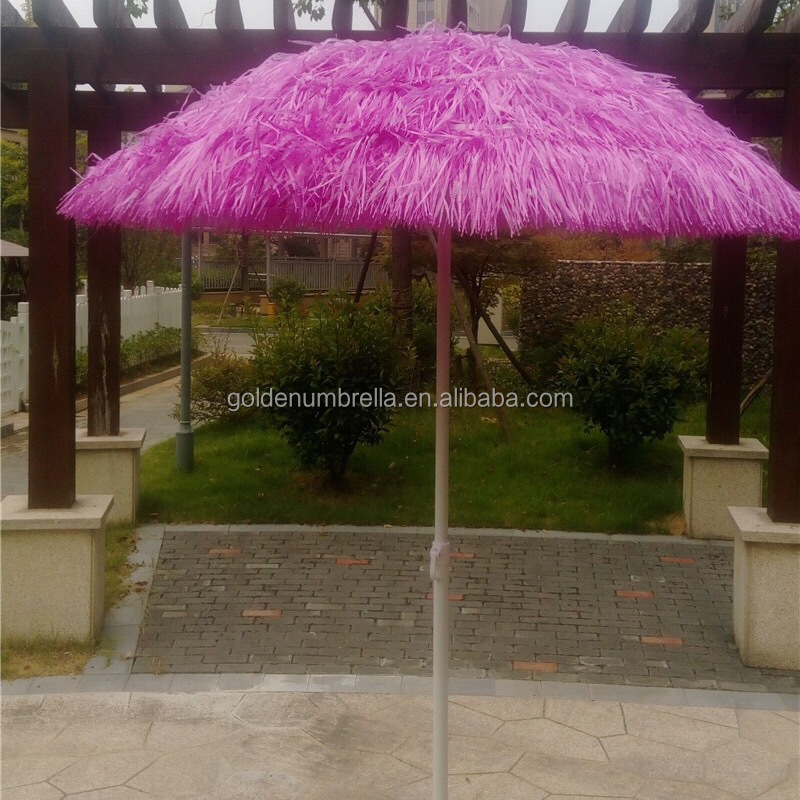 beach parasol fringe/outdoor beach umbrella/straw beach umbrella