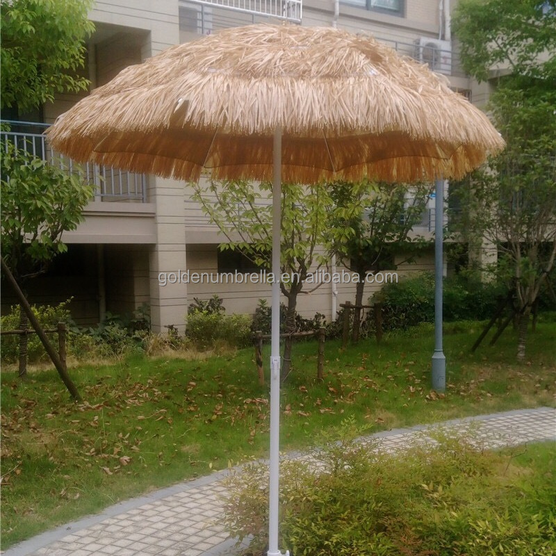 beach parasol fringe/outdoor beach umbrella/straw beach umbrella