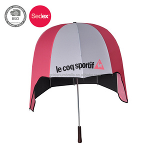 advertising custom logo hat umbrella long handle helmet umbrella