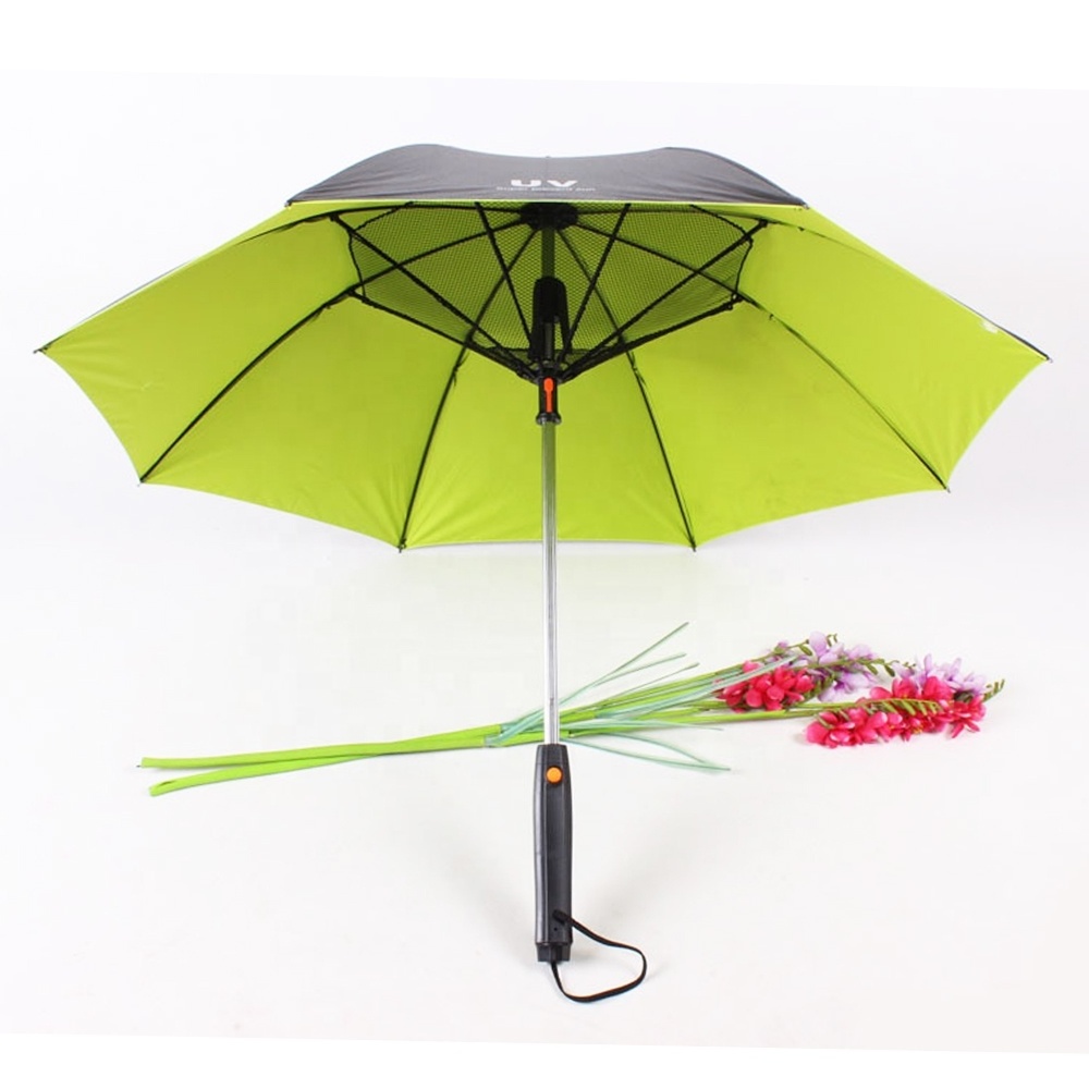 Latest UV protection electric  cooling fan umbrella with water spray