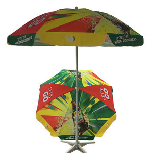 Large Size Sun Parasol,outdoor Promotional Beach Umbrella With Logo Custom