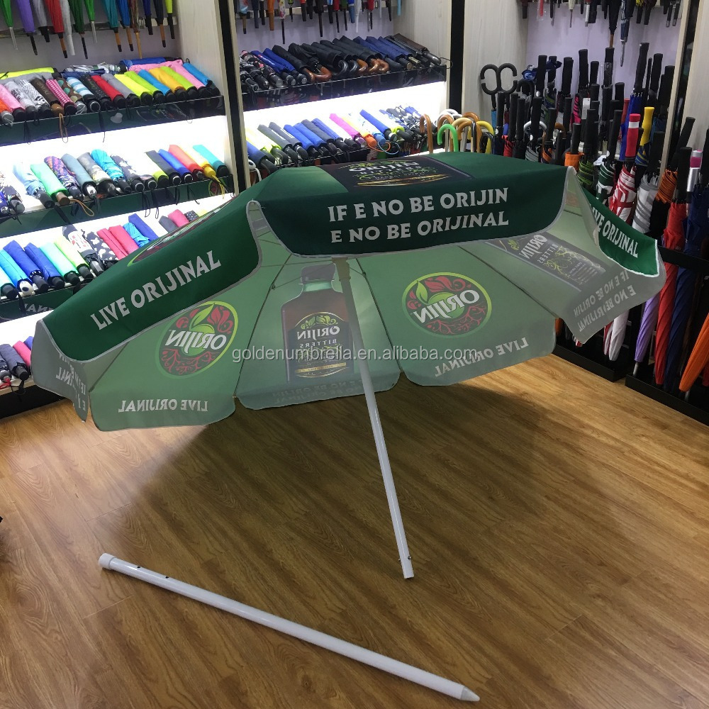 Beach Umbrella with Promotional Advertising Custom Printed