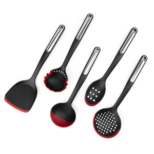 5 PCS Multi Purpose Heat Resistant Nylon Camping Cooking Tools Kitchen Utensils Set