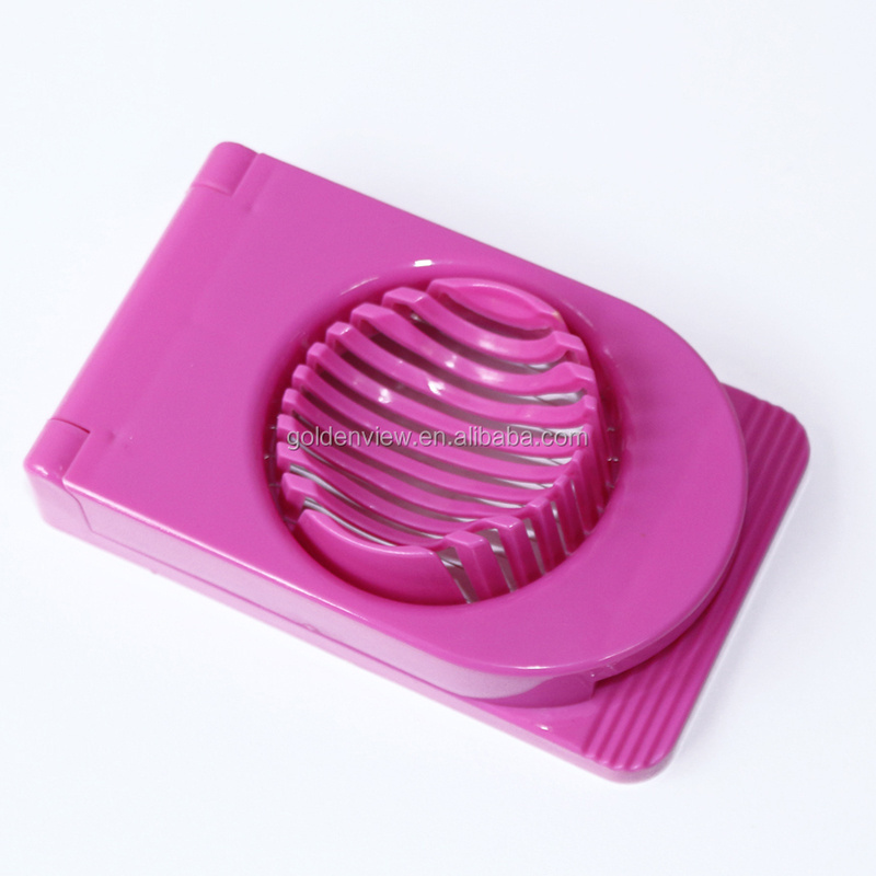 plastic strainless steel egg mushroom slicer cutter for sushi kitchen utensils salad egg tool