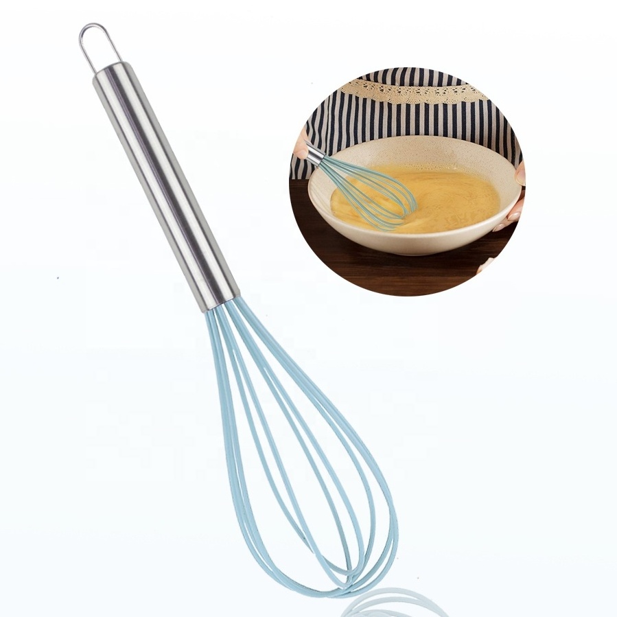 Stainless Steel Better Beater Mixer Hand Whisker Silicone Egg Whisk