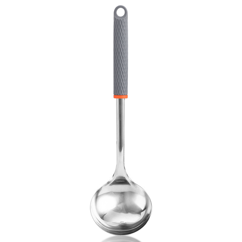 Kitchen Multifunction Stainless Steel Chinese Solid Soup Ladle Liquid Water Spoon