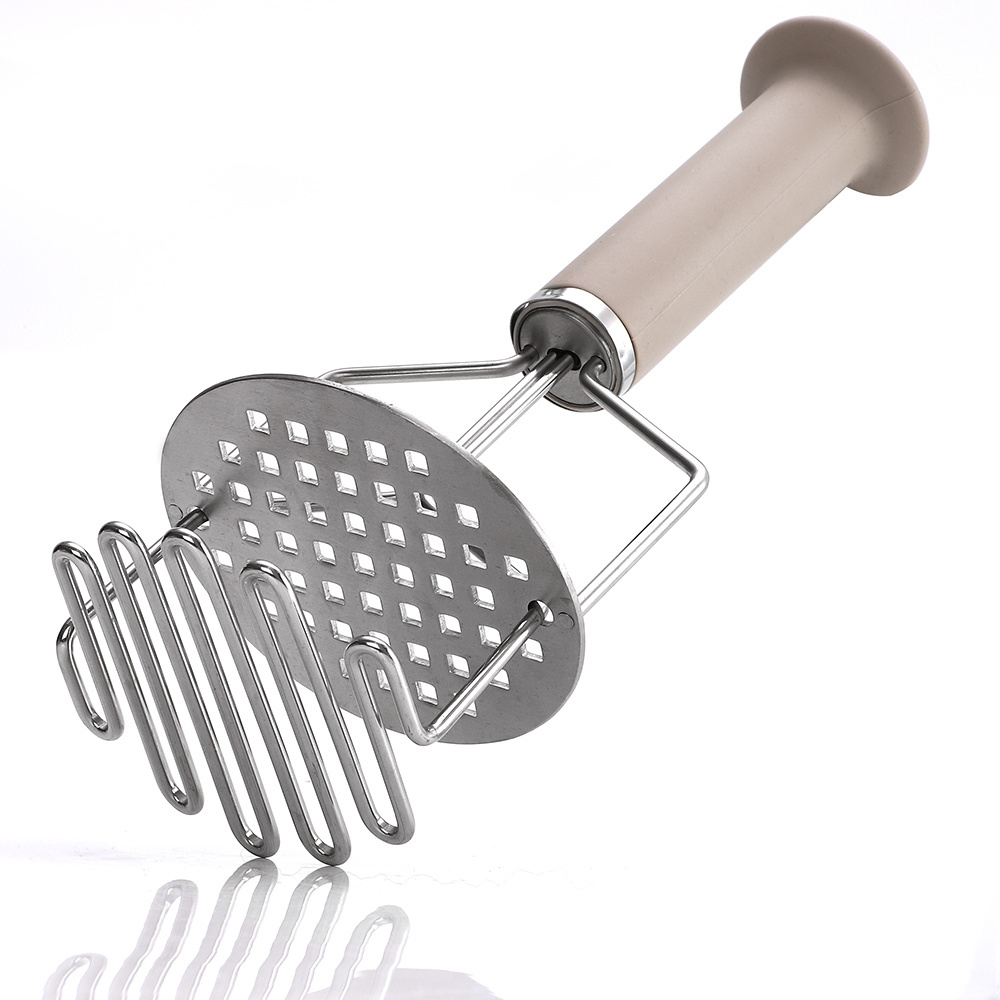 one piece stainless steel masher hand tool and potato smasher potato ricer presser garlic press