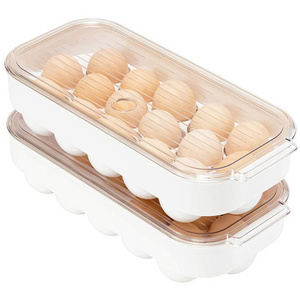 Refrigerator Storage Container Egg Shape Plastic Food Container Egg Tray Egg Box Plastic Storage Box